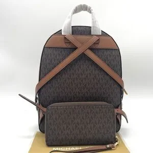 MICHAEL KORS JAYCEE MEDIUM BACKPACK + WALLET SET MK GRAPHIC  display picture 3